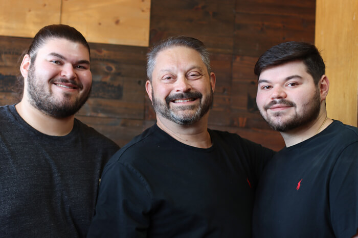 L to R Jordan, Michael and Justin and Grossberg